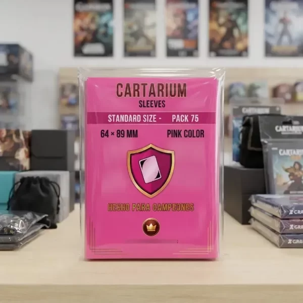 Producto - Sleeves Folios Cartarium Color Rosa64x89 75u TCG Standard MTG - 2