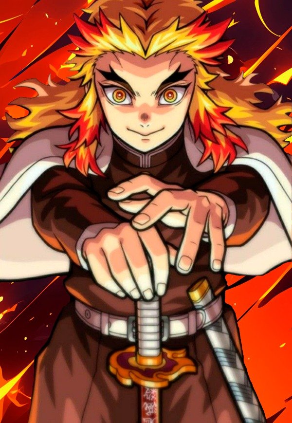 Producto - Cuadro Demon Slayer Rengoku Retroiluminado