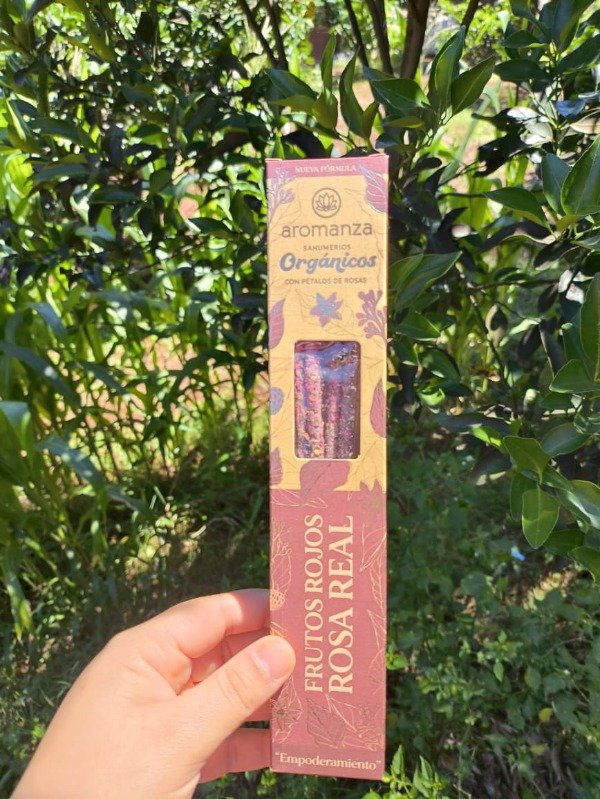 Producto - Sahumerios orgánicos - Frutos rojos y rosa real
