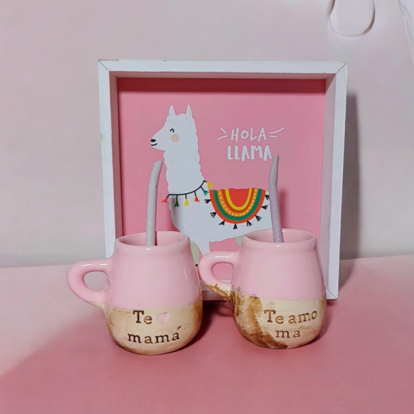 Producto - MATE RÚSTICO MAMÁ X12