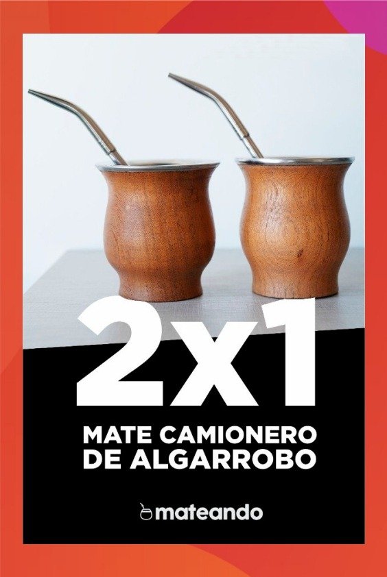 Producto - 2X1 MATE CAMIONERO DE ALGARROBO