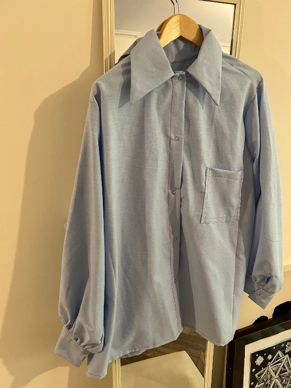 Producto - Camisa de jean OVERSIZE celeste stone - 0