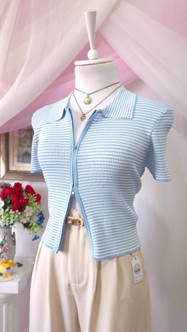 Producto - Remera de Hilo Angie Celeste! IMPORTADA NUEVA