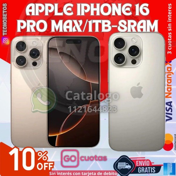 Producto - IPHONE 16 PRO MAX/1TB-8RAM