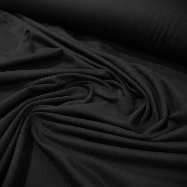 Producto - ALGODÓN C/LYCRA NEGRO ancho1.70 30/1 PEINADO ALTA CALIDAD (por 1/2 m)