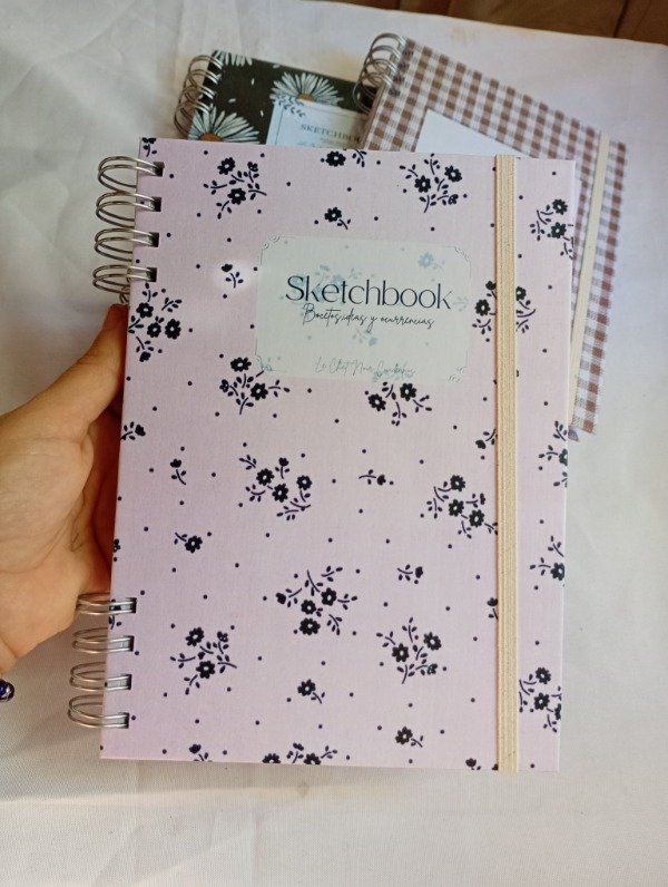 Producto - SketchBook A5 black flower - 3
