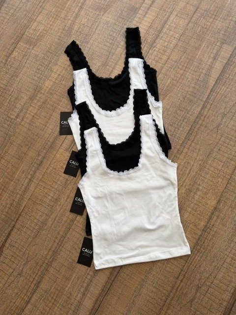 Producto - MUSCULOSA DE MORLEY BRETEL GRUESO PUNTILLA MARIEL