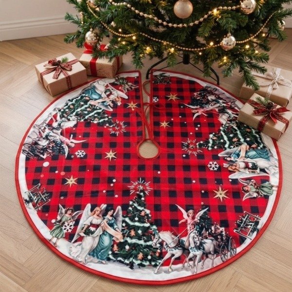Producto - FALDA DE TELA PARA ARBOL NAVIDEÑO 90CM DISEÑOS SURTIDOS - 6