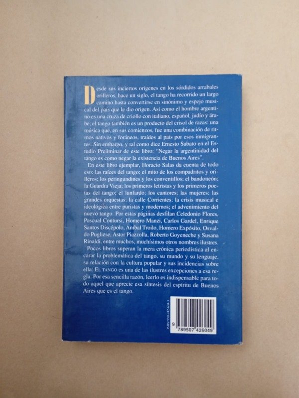 Producto - El tango - Horacio Salas Ernesto Sábato - Planeta 1995 - 1