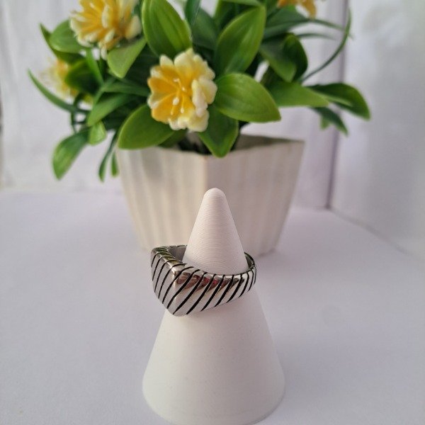 Producto - Anillo Sello Líneas - Código: 000490 - 1
