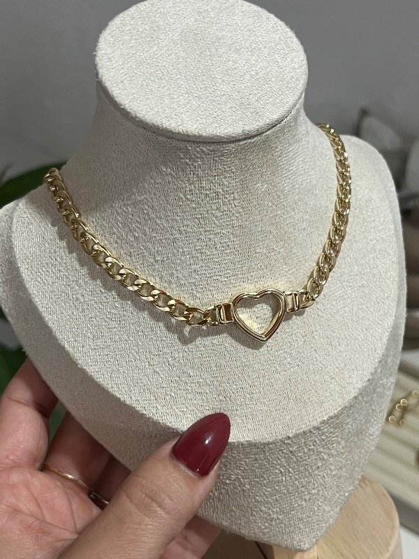 Producto - Cadena grumet plana con corazón