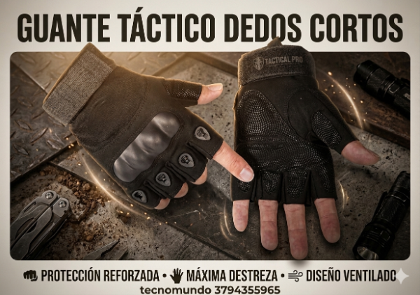Producto - guante tactico dedos cortos
