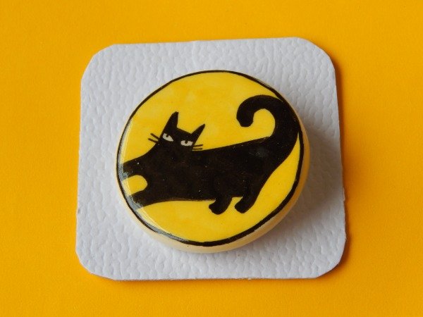 Producto - Prendedor Gato negro