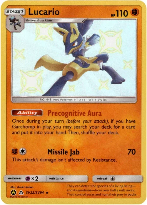 Producto - Lucario - SV22/SV94 - Hidden Fates