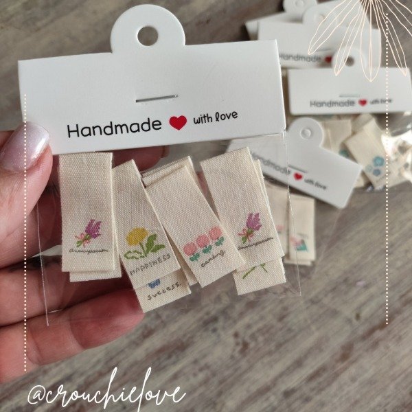 Producto - ETIQUETAS TELA Floral