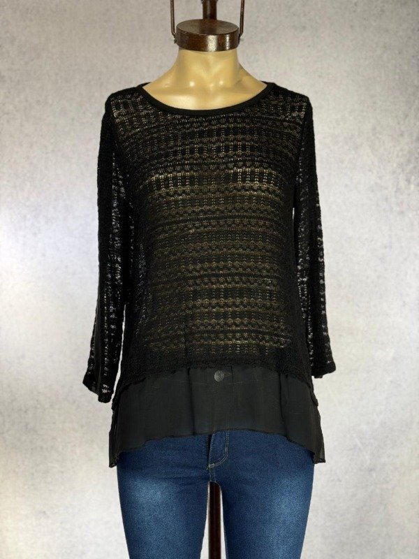 Producto - REMERA CALADA COMBINADA IMPORTADA