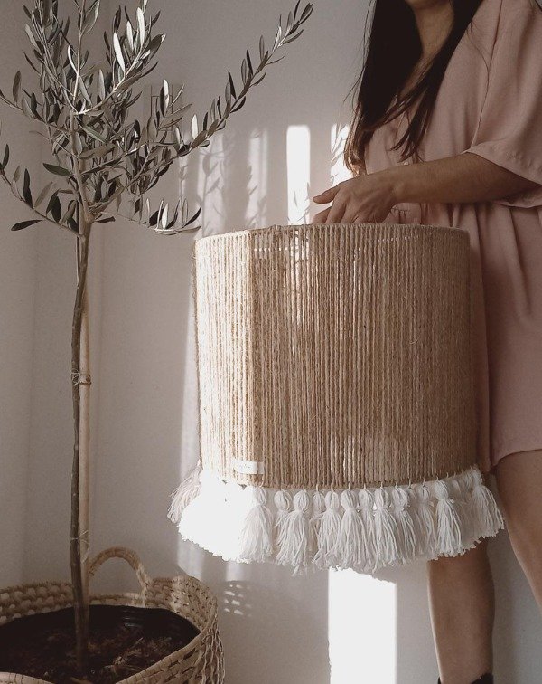 Producto - Pantalla BOHO yute and cotton