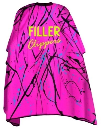 Producto - CAPA BARBER FILLER CUSTOM C/CUELLO SILICONA 100 POLYESTER FUSCIA