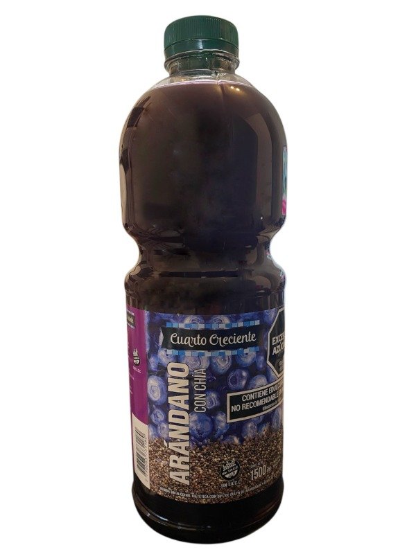 Producto - Jugo arándanos con chía y stevia "Cuarto Creciente"