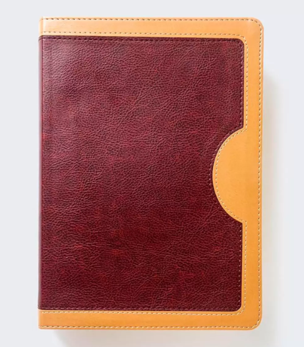 Producto - BIBLIA DE ESTUDIO VIDA PLENA RVR PIEL DOS TONOS ROJO/BEIGE