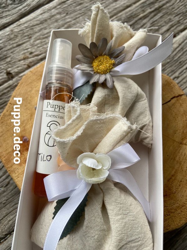 Producto - Dos Sachets Aromaticos con rocidor de escencia de 30 ml