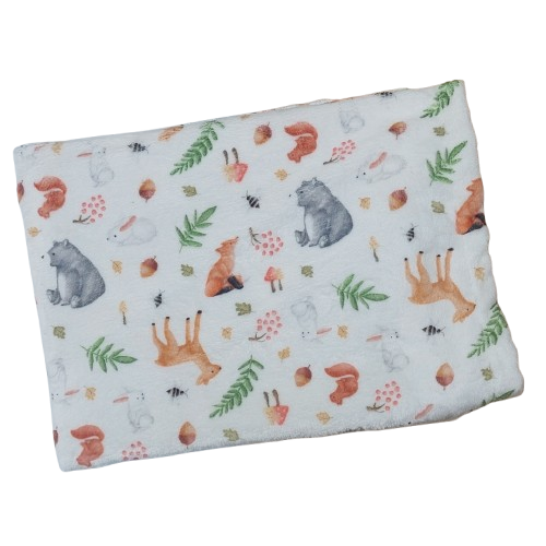 Producto - Manta polar Animalitos del Bosque