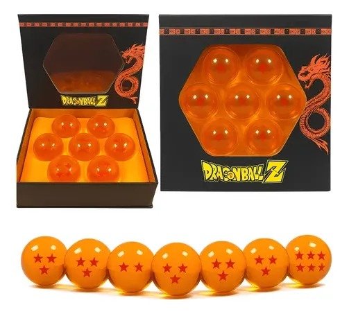 Producto - Caja de 7 Esferas del Dragon 4,3cm Premiun Tapa Trasparente Dragon Ball Z