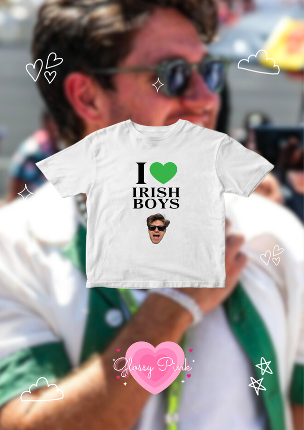 Baby tee I love Irish boys – DTF