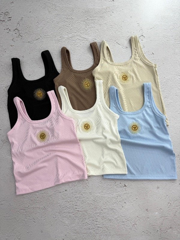 Producto - Musculosa de morley premium bordada