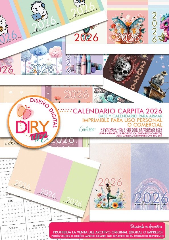 Producto - Calendario Carpita 2026 - Para armar