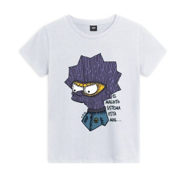 Producto - Remera Lisa Simpson Maldito Sistema