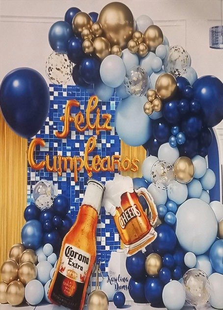 Producto - Set de Globos Cerveza Chopp Botella Cumpleaños y Deco Party . 75 Artículos - 0