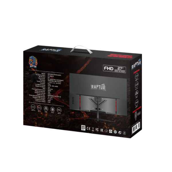 Producto - Monitor 27" IPS FHD -200Hz -Raptor Hawk Eye con MOCHILA DE REGALO - 4