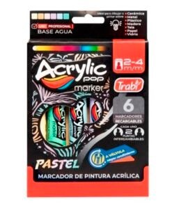 Producto - Marcador Acrilico trabi por x 4 unidades pastel