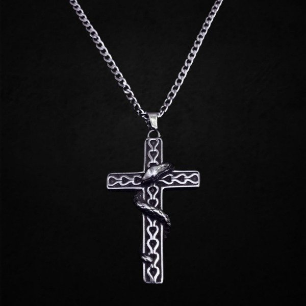 Producto - Collar Cruz con Serpiente