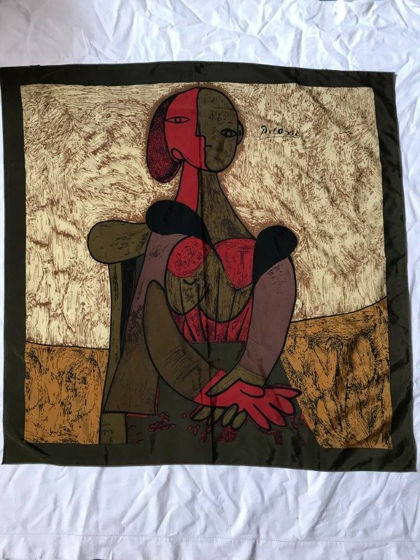 Producto - Vintage Picasso woman big kerchief.