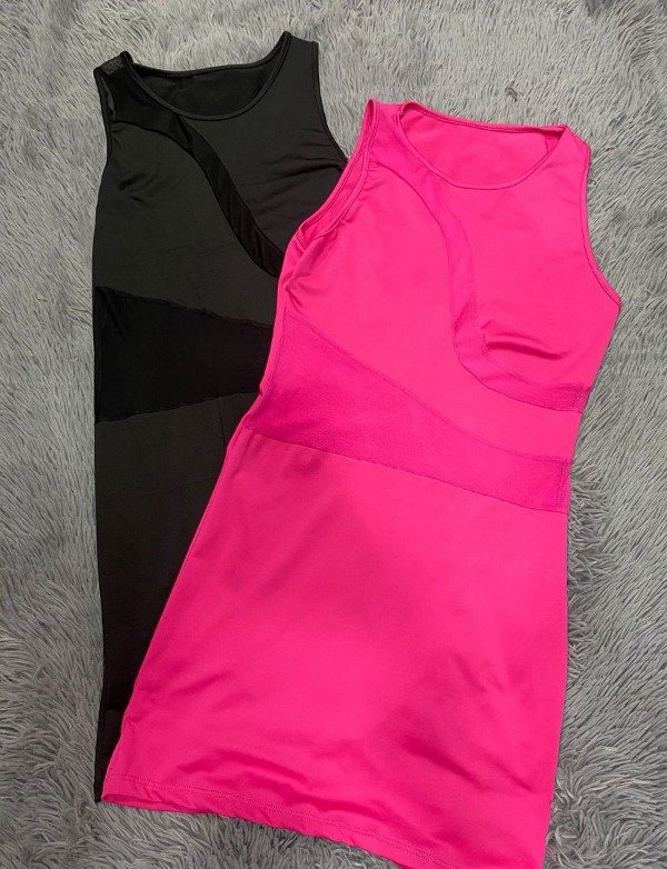 Vestido transparencias