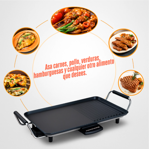 Producto - Parrilla Grill Eléctrica -2000w -Antiadherente -5 Niv -Novohome (NH-GR70) - 4