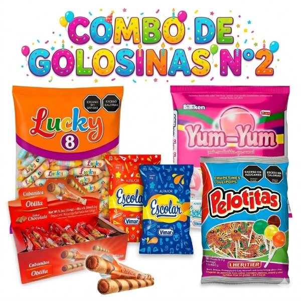 Producto - COMBO DE GOLOSINAS PARA CUMPLEAÑOS 2