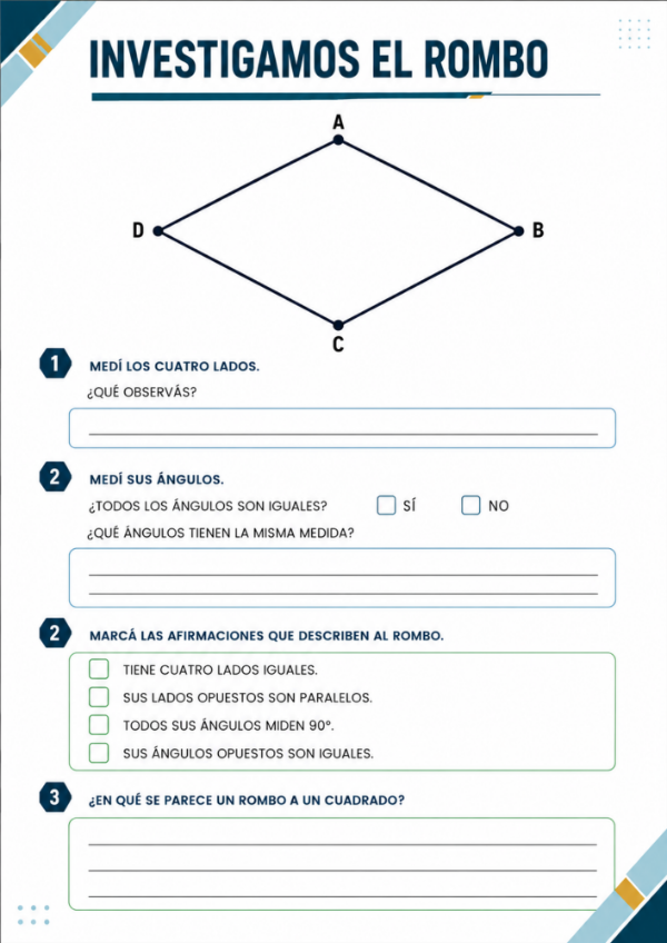 Producto - Geometría: Propiedades, clasificación, diagonales y construcciones - 8