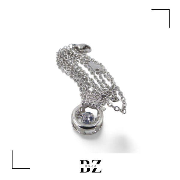 Producto - CADENA ACERO CON DIJE Y STRASS X PCS - 2049-5