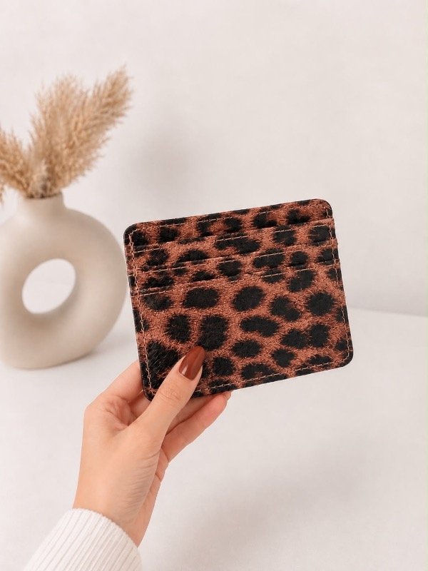 Producto - TARJETERO ANIMAL PRINT - MARRON