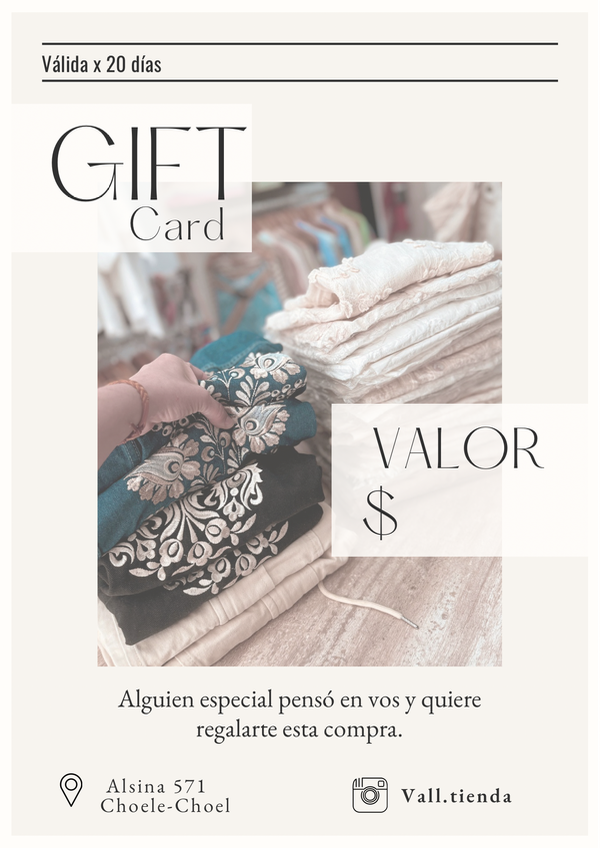 Producto - GIFT CARD