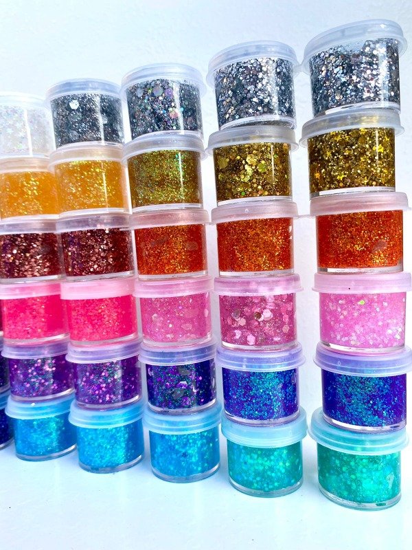 Producto - 50 GLITTERS EN GEL 13 CC SURTIDOS