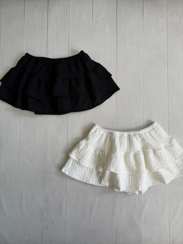 Producto - [4790] Short pollera volados bambula