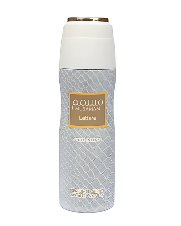 Producto - Lattafa - Musamam White Intense - Perfume en Aerosol Desodorante 200 ML