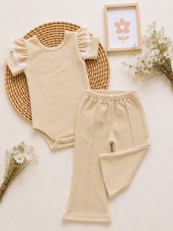 Producto - CONJUNTO OLIVIA BEIGE (BODY + PANTALÓN OXFORD)