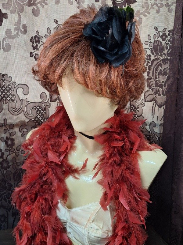 Producto - Boa de plumas Rojas 1.10mts - 2