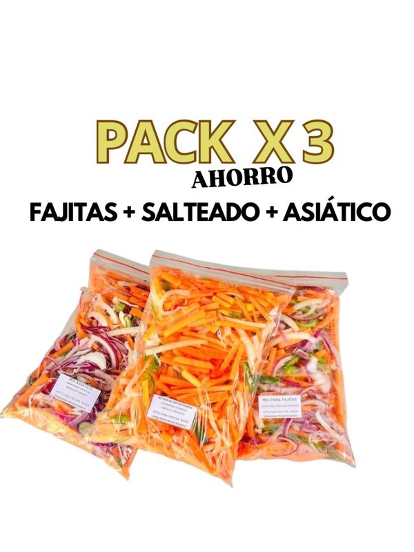 Producto - Pack ahorro FAJITAS +SALTEADO + ASIÁTICO