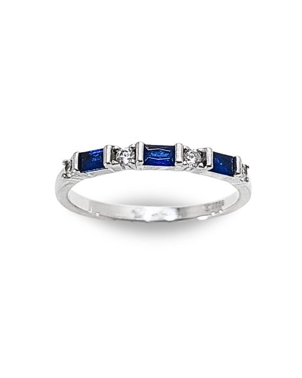 Producto - Anillo de Plata Medio-Sin Fin, Zircon Azul - 0
